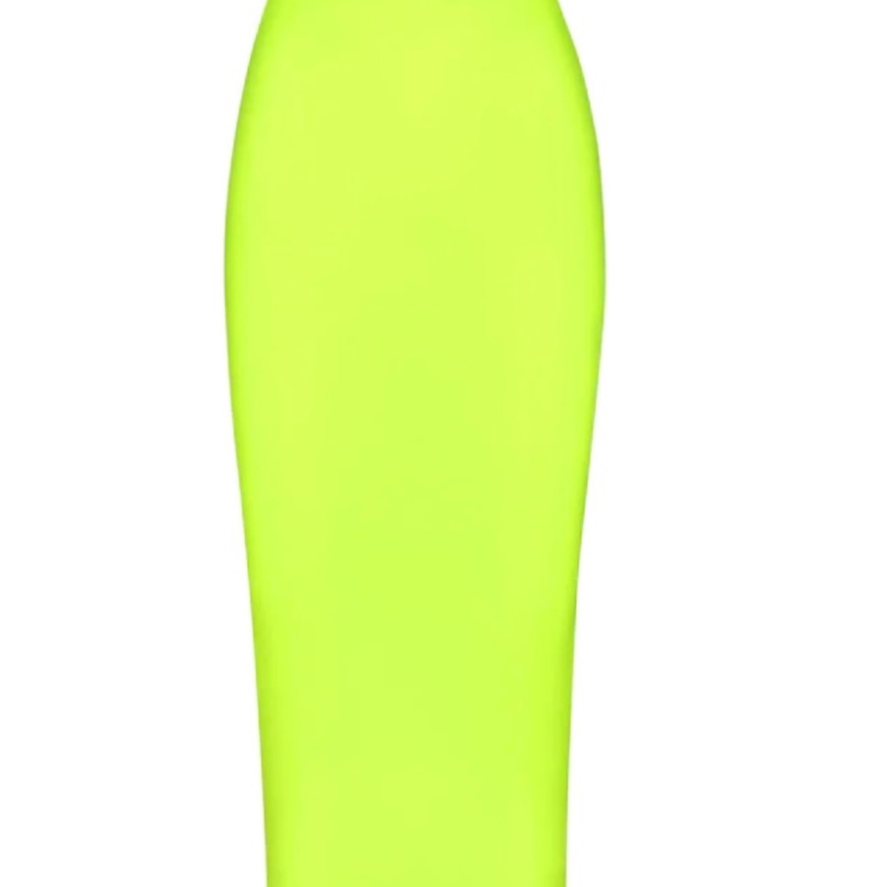 SKIMS Neon Lime Strapless Maxi Dress - Picture 4 of 6